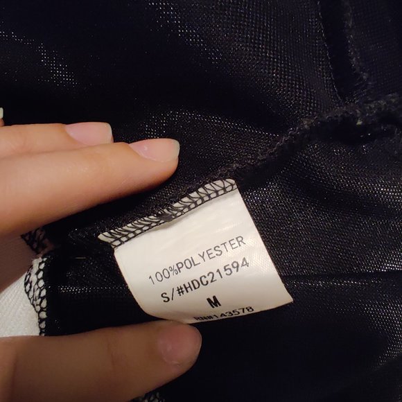 Black and White Cropped Zip Up Hoodie - Picture 5 of 5